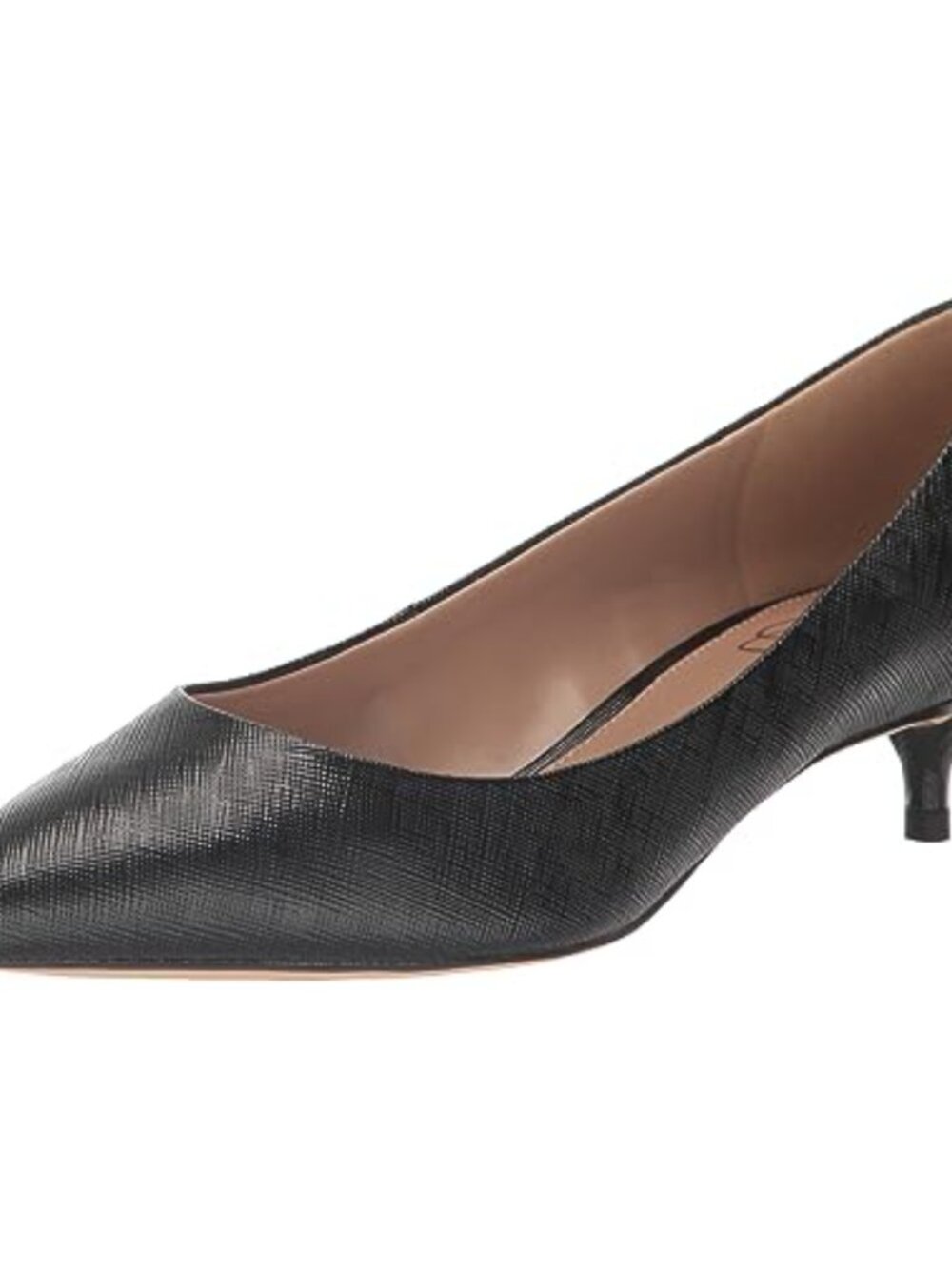 Mary Jane Pump Heel with Suede and Metallic Leather Uppers